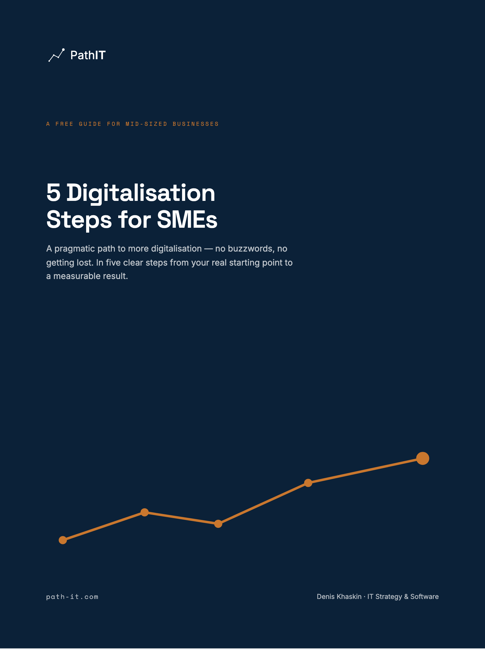 Cover of the guide “5 digitalisation steps for SMEs”